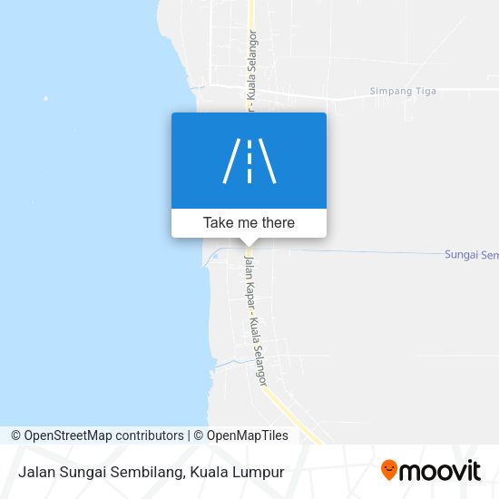Peta Jalan Sungai Sembilang