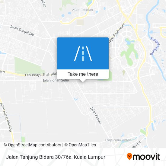 Peta Jalan Tanjung Bidara 30/76a