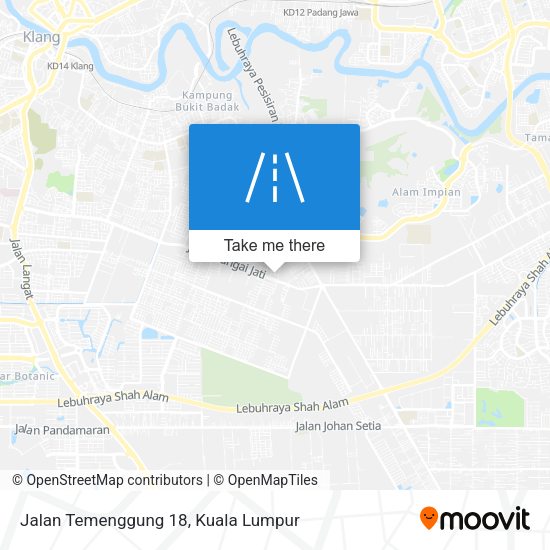 Peta Jalan Temenggung 18