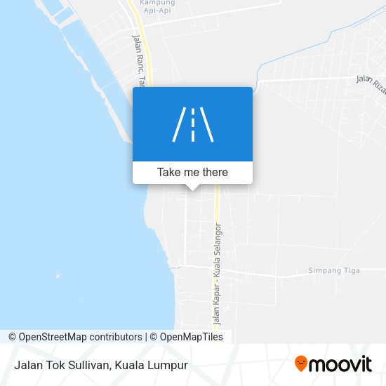 Peta Jalan Tok Sullivan