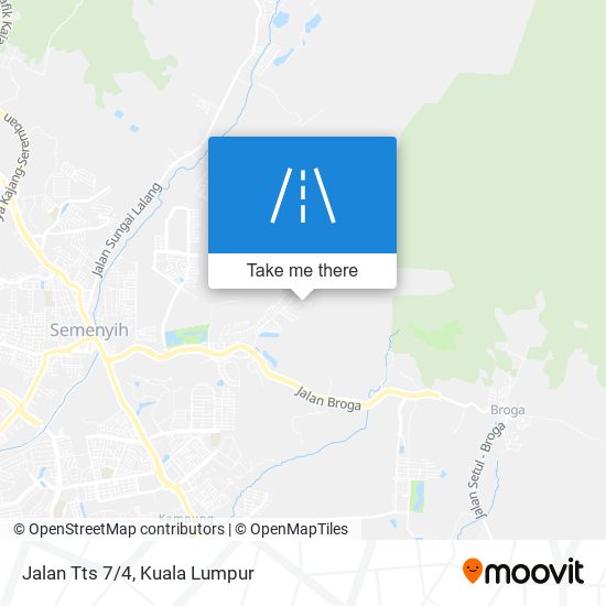 Jalan Tts 7/4 map