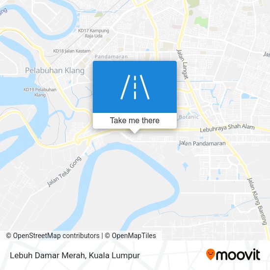 Lebuh Damar Merah map