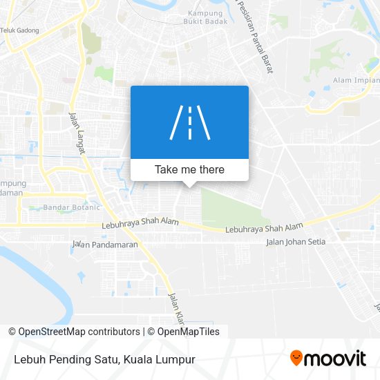 Peta Lebuh Pending Satu
