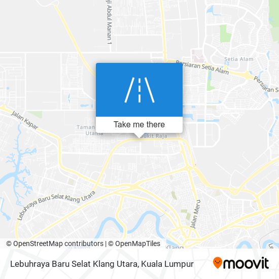 Lebuhraya Baru Selat Klang Utara map