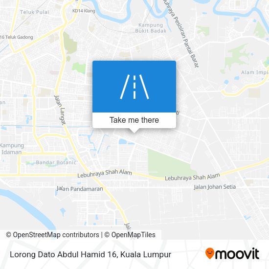 Lorong Dato Abdul Hamid 16 map