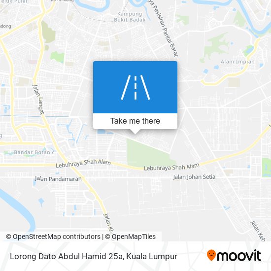 Peta Lorong Dato Abdul Hamid 25a