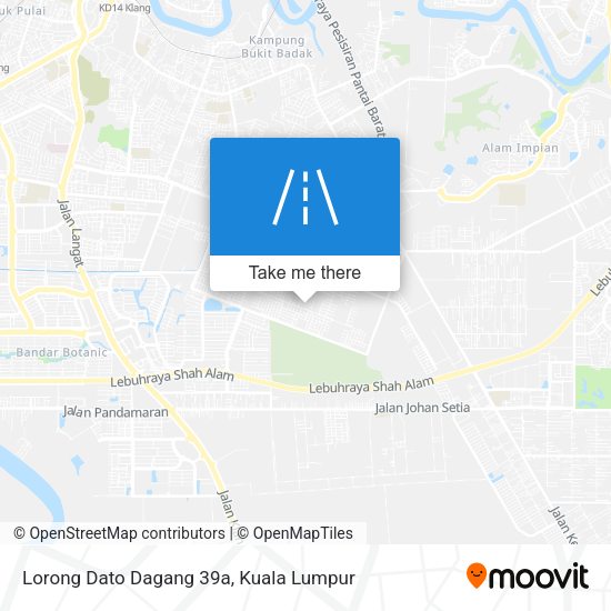 Lorong Dato Dagang 39a map