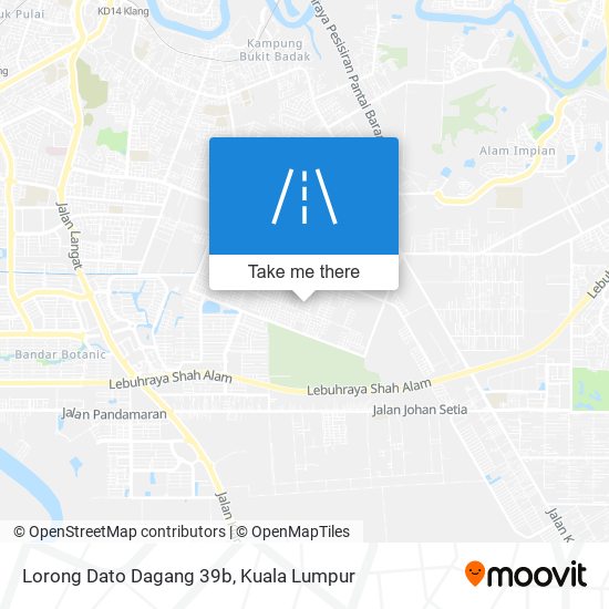 Peta Lorong Dato Dagang 39b