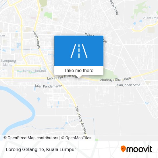 Lorong Gelang 1e map
