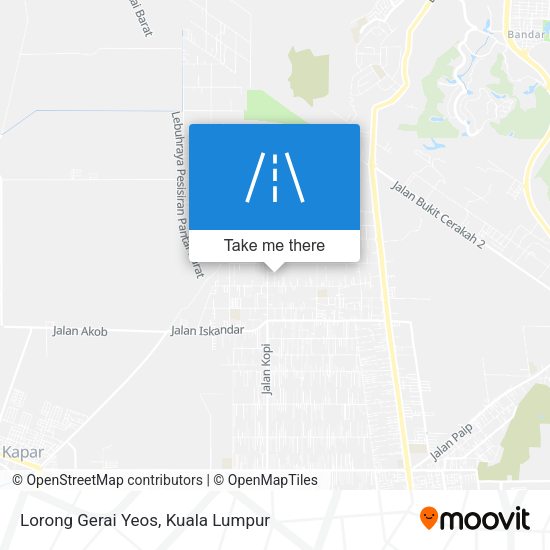 Lorong Gerai Yeos map