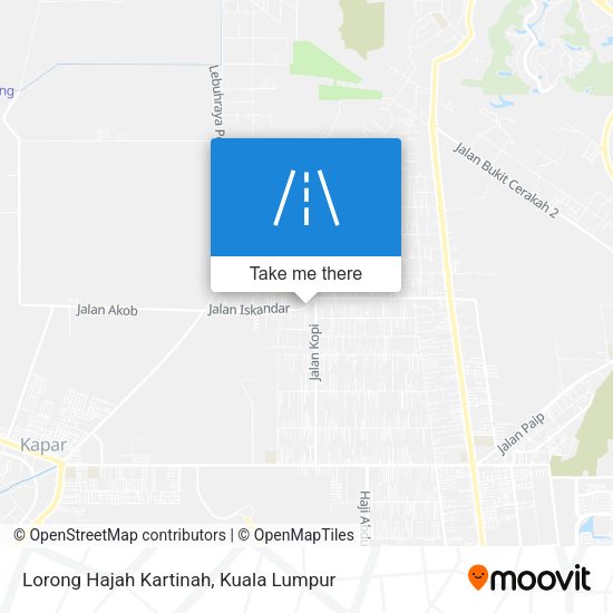 Lorong Hajah Kartinah map