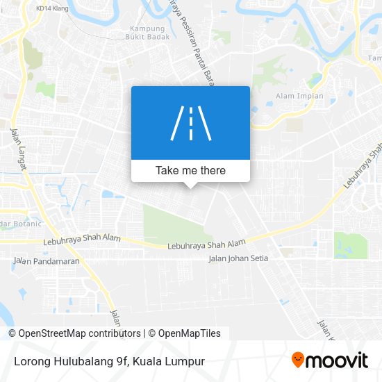 Peta Lorong Hulubalang 9f