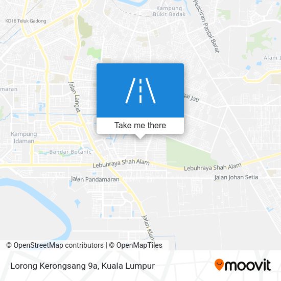 Peta Lorong Kerongsang 9a