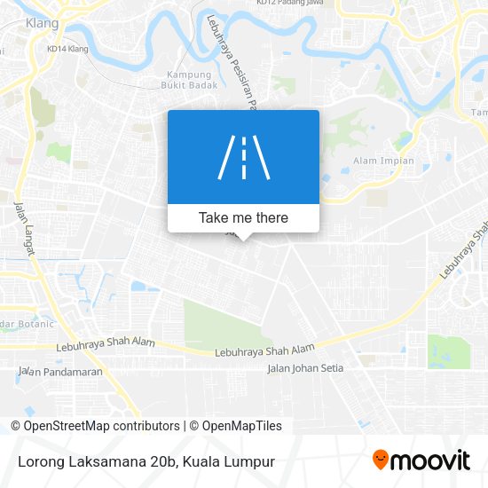 Lorong Laksamana 20b map