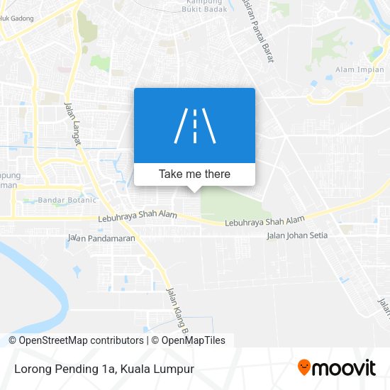 Lorong Pending 1a map