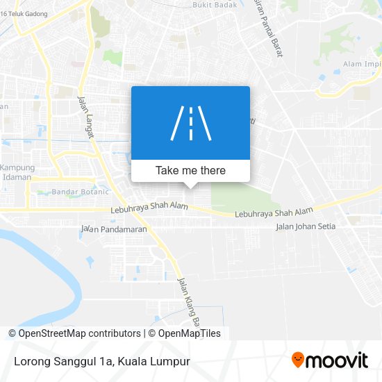 Lorong Sanggul 1a map