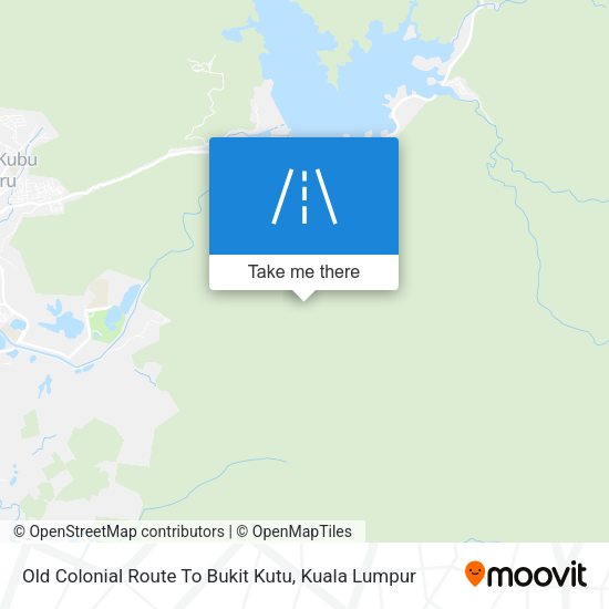 Old Colonial Route To Bukit Kutu map