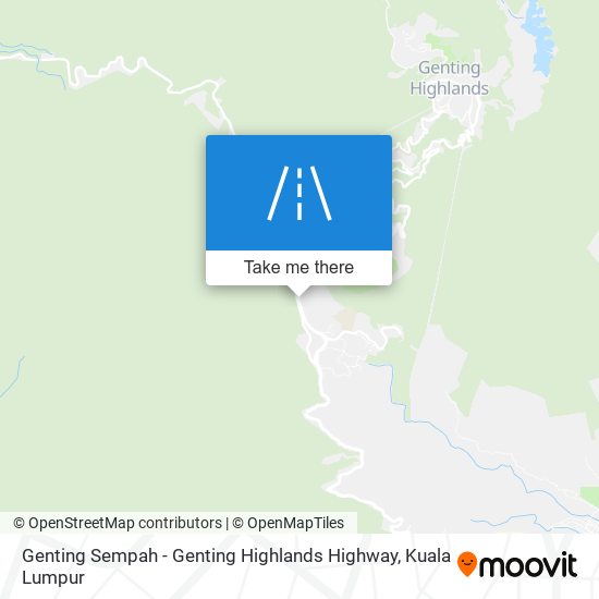 Genting Sempah - Genting Highlands Highway map