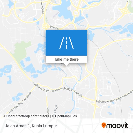 Jalan Aman 1 map