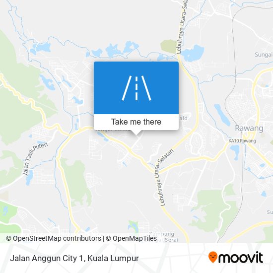 Peta Jalan Anggun City 1