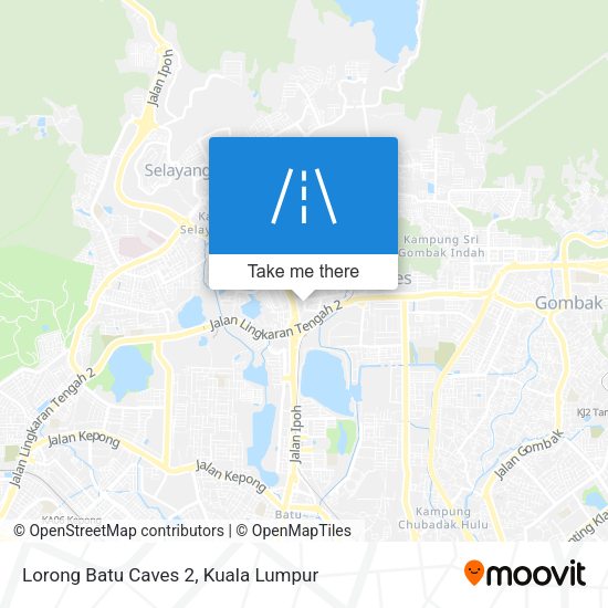 Peta Lorong Batu Caves 2
