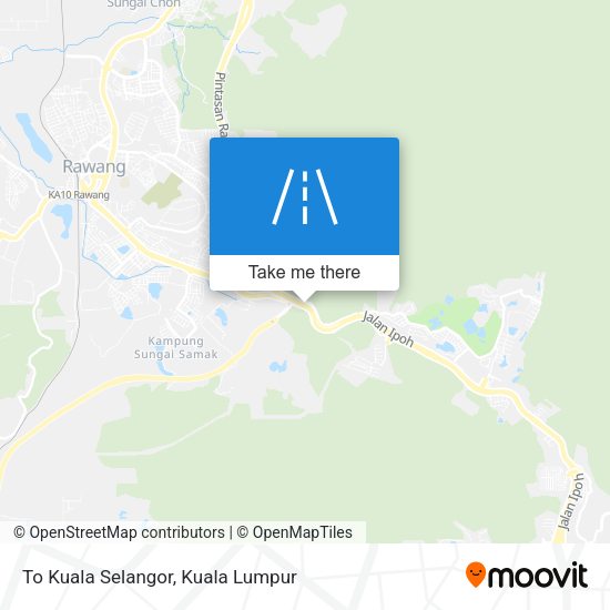 To Kuala Selangor map