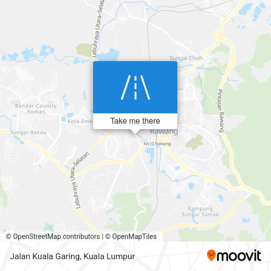 Jalan Kuala Garing map