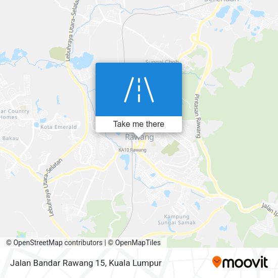 Jalan Bandar Rawang 15 map
