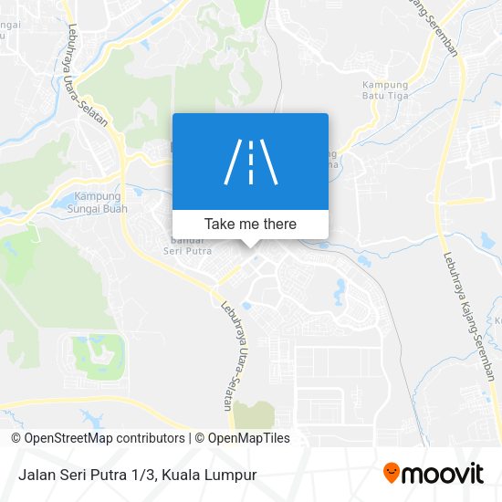 Jalan Seri Putra 1/3 map