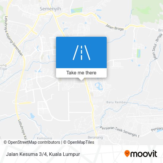 Jalan Kesuma 3/4 map