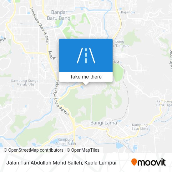 Peta Jalan Tun Abdullah Mohd Salleh