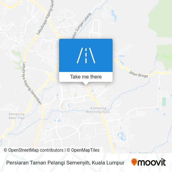 Peta Persiaran Taman Pelangi Semenyih