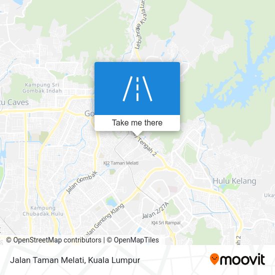 Jalan Taman Melati map