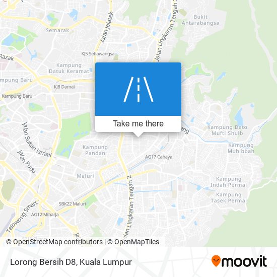 Lorong Bersih D8 map
