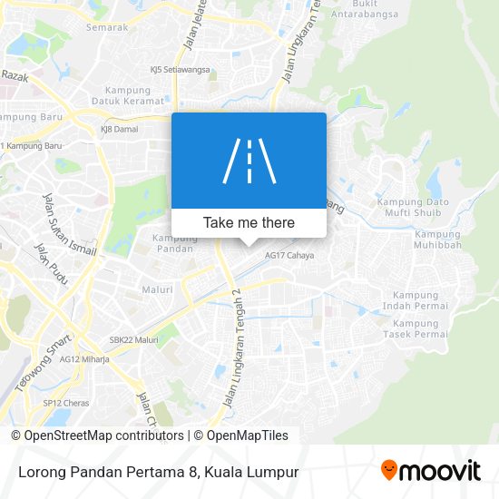 Peta Lorong Pandan Pertama 8