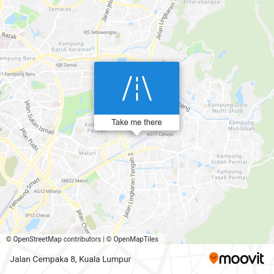 Peta Jalan Cempaka 8