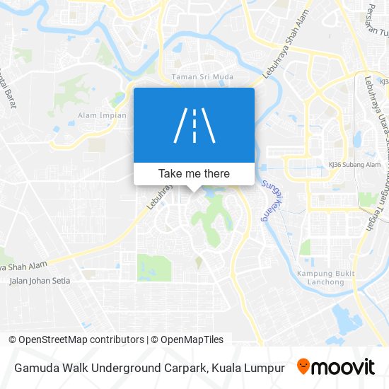 Gamuda Walk Underground Carpark map