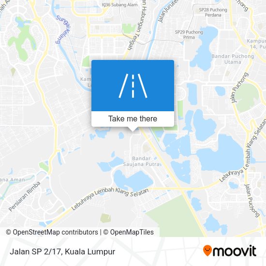 Jalan SP 2/17 map