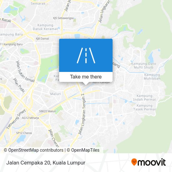 Jalan Cempaka 20 map