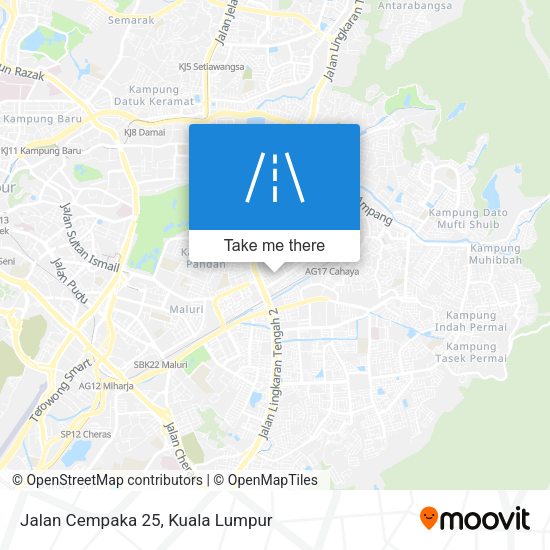 Jalan Cempaka 25 map