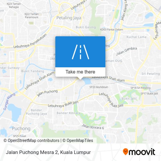 Peta Jalan Puchong Mesra 2