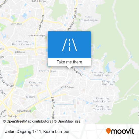 Jalan Dagang 1/11 map