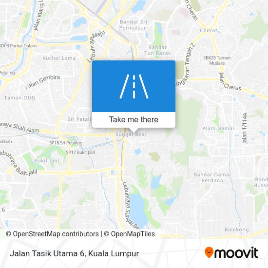 Jalan Tasik Utama 6 map