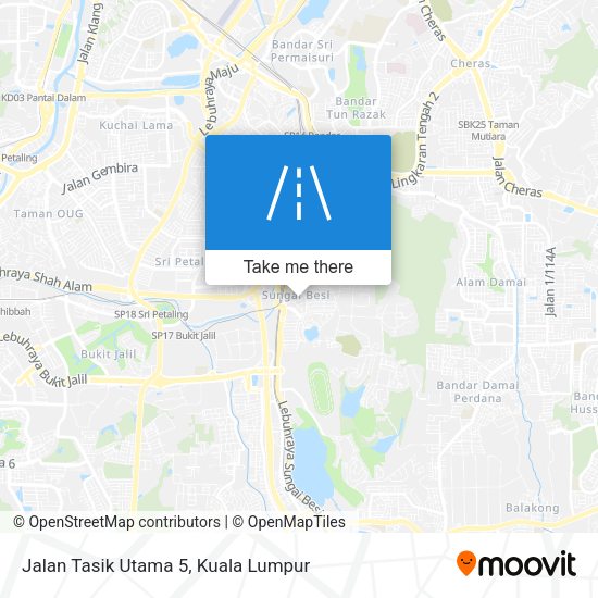 Jalan Tasik Utama 5 map