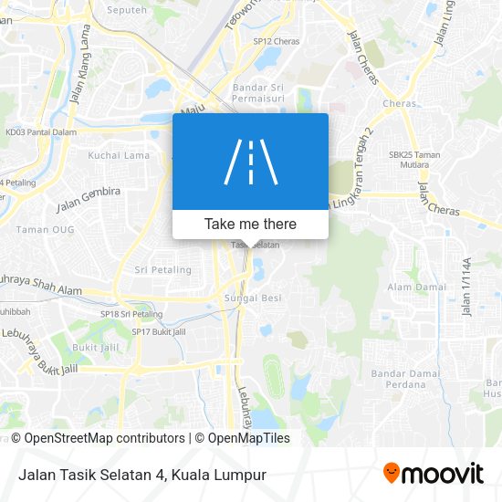 Jalan Tasik Selatan 4 map