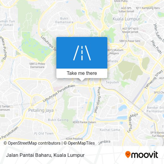 Peta Jalan Pantai Baharu