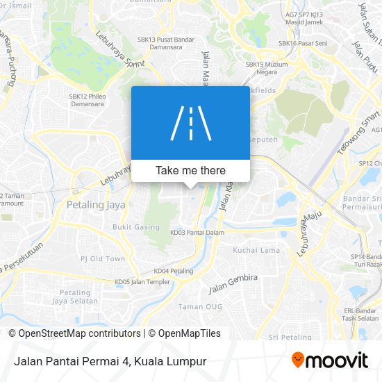Peta Jalan Pantai Permai 4
