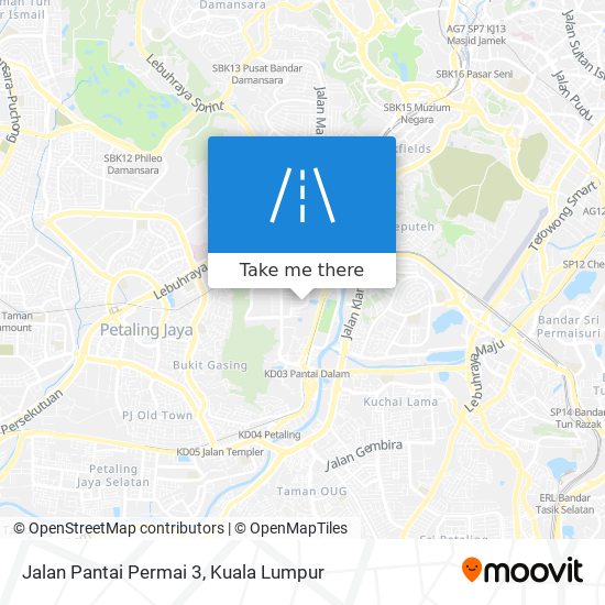 Jalan Pantai Permai 3 map