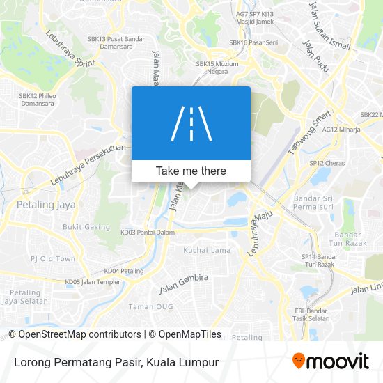 Peta Lorong Permatang Pasir