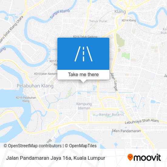 Jalan Pandamaran Jaya 16a map